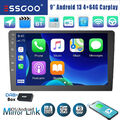 DAB+ 9'' 2DIN Android 13 Carplay Autoradio 4+64G GPS NAVI Bluetooth WIFI RDS USB