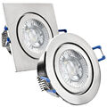 LED Einbaustrahler 230V Spot IP44 Set Bad Deckenstrahler Einbau GU10 6W 7W MARE