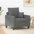 Sofa 3-Sitzer Loungesofa Couch Wohnzimmersofa Designsofa Braun Stoff vidaXL