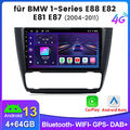  Für BMW 1er E81 E82 E87 E88 2004-2011 Android 13 Autoradio GPS DAB+ WIFI 8-Kern