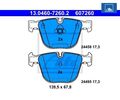 Bremsbelagsatz, Scheibenbremse ATE 13.0460-7260.2 für BMW X6