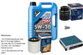 BOSCH Inspektionspaket 5 L Liqui Moly Longtime High Tech 5W-30 für VW Polo 6R1