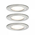 Paulmann Einbauleuchte LED Nova rund 6,5W GU10 Eisen 3er-Set 3-Stufen-Dimmbar