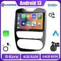 DAB+ 8-Core 4+64G CarPlay Android Autoradio Für Renault Clio 4 GPS Navi WIFI RDS