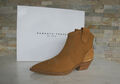 Roberto Festa Gr 41 Stiefeletten Cowboy Booties Schuhe cognac neu ehem UVP 300 €