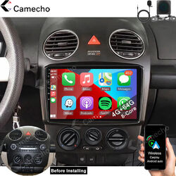 64G CarPlay Android 13 Autoradio GPS DSP Navi für VW NEW Beetle 2001-2010 Kamera