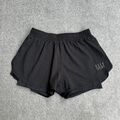 ELLE SPORT Damen Shorts Medium Marathon Kurze Hose Laufen Running 20004 Schwarz