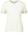 NEU! Calvin Klein Damen T-Shirt mit Logo-Stitching  creme Gr.M