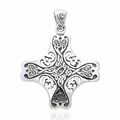 Keltisch Kreuz Der Die Heilige Spirit 925 Sterling Silber Anhänger Religiös