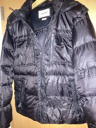 Geox Jacke Gr 54 Mit Kapuze, Schwarz, Wind- Regenabweisend, Warm, viele Taschen