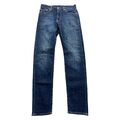 Levis 502 Jeans Hose W30 L34 Blau Stretch Schrittlänge 84 cm Dunkle Waschung