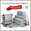 DC 12V LED Trafo Transformator Netzteil Wasserdicht IP67 LED Strip 10W-350W DE