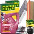 MANN INSPEKTIONSPAKET+5L MANNOL 5W-40 MOTORÖL passend für RENAULT CLIO 4 LOGAN 2