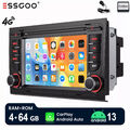 4+64GB Für Audi A4 B6 B7 2000-2009 Android 13 Autoradio CarPlay GPS Navi DSP SWC