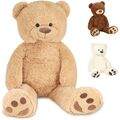 BRUBAKER XXL Teddybär 100 cm groß - Stofftier Plüschtier Kuscheltier Plüschbär