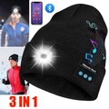 Bluetooth Music Strickmütze mit LED Licht Herren Damen warme Winter Mütze Beanie