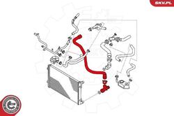 ESEN SKV Kühlerschlauch Wasserschlauch für VW Golf IV Schrägheck (1J1)