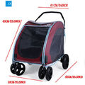 Hundewagen Hundebuggy Katzenwagen Tierbuggy Pet Stroller Hunde Klappbar Grau