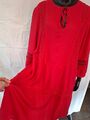 Damenmode,Kleid,Folklorestyl,Rot,Spitze,BW,Gr.50,neu