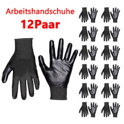 Arbeitshandschuhe 6-12 PAAR Montagehandschuhe Handschuhe PU Gr. 7-10 Garten PU