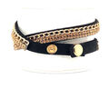 Damen Armband Stoff mit Strass Steinen