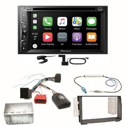 Pioneer AVH-Z3200DAB Carplay Bluetooth Digitalradio Einbauset für Kia Venga