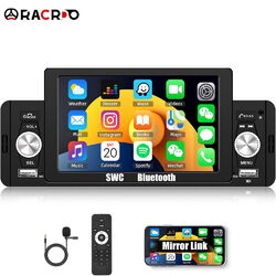 Single 1 Din 5" mit Mirror Link Android/IOS Autoradio Touchscreen Bluetooth FM