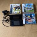 Nintendo DS Lite blau - Mit 3 Spielen Super Mario, Naruto, Bukkazoom