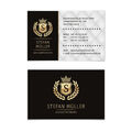 Visitenkarten individuell Business Karten 300g/qm 85 x 55 mm - VIP Schwarz Gold