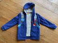MINI BODEN: Hoodie m. kuscheligem Futter u. Kapuze blau Outdoor - Gr. 140