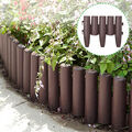 10x Palisade Beetumrandung Rasenkante Beetumrandung Beeteinfassung 2,8m Braun