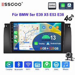 Für BMW 5er E39 X5 E53 E38 KAM Android 13 6+128G Autoradio Carplay GPS NAVI WIFI