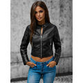 Kunstlederjacke Winterjacke Bikerjacke Jacke Übergangs Damen OZONEE JS/11Z8038Z