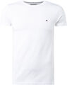 Tommy Hilfiger Herren T-Shirt Basic Weiß C-Neck Regular Fit Größe S NEU