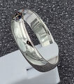 massiv Sterling Silber 925 Ring Freundschaft Verlobung 6 mm breit halbrund 