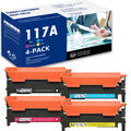 1-4 PK Toner für HP 117A W2070A Color Laser MFP 179fwg 179fnw 178nwg 178nw 150a