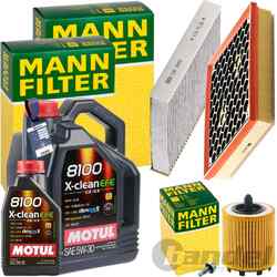 MANN INSPEKTIONSPAKET+6L MOTUL 5W-30 ÖL passend für OPEL INSIGNIA A 220-250 PS