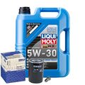 Motoröl 5W30 LIQUI MOLY Longtime High Tech 5L+MAHLE Ölfilter+Ölablassschraube