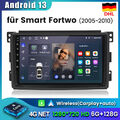 6+128G Android 13 CarPlay Autoradio GPS Navi WIFI Für Smart Fortwo 451 2005-2010