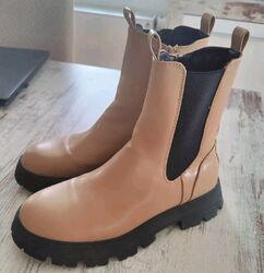 Boots C&A, Gr.40, Beige, Neu