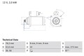 BOSCH Anlasser Starter 0 986 021 870 +68.57€ Pfand für VW TRANSPORTER T4 70A 70H