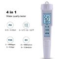 Digital PH Meter 4 in 1 TDS EC Temp High Accuracy Pen Type Water Quality Tester