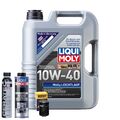 Motoröl 10W40 LIQUI MOLY Mos2 Leichtlauf 5L+HENGST Ölfilter +Spülung +Cera Tec