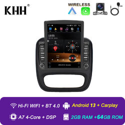 64G Android 13 Für Opel Vivaro B Renault Trafic CarPlay Autoradio DPS Navi 