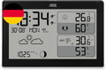 ADE Funkuhr Digital Mit Temperaturanzeige Und Außensensor | Thermometer Für Inne