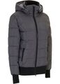 Outdoor-Winterjacke mit Kapuze Gr. 44 Schiefergrau Damen Stepp-Jacke Mantel Neu*