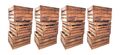 Obstkiste Weinkiste Holzkiste Box Apfelkisten geflammt 50x40x30cm 12er SET