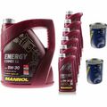 10L Motoröl MANNOL Energy Combi LL 5W-30 2x Motor Doctor ADDITIV