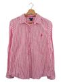 U.S. POLO ASSN. Damen Bluse Rosa Gestreift Größe L