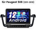 10.1" Für Peugeot 508 2011-18 4+64G Android 12.0 Autoradio GPS NAVI WIFI DAB+ FM